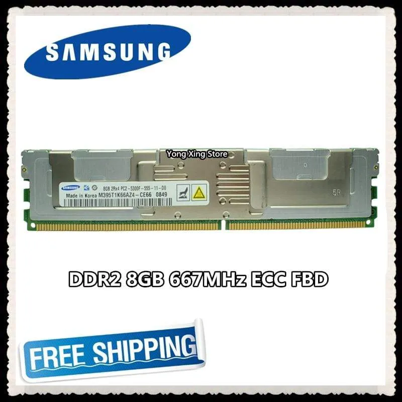 Samsung Server-Speicher DDR2 8 GB 16 GB 667 MHz RAM ECC FBD PC2-5300F FB-DIMM Voll gepuffert 240 Pin 5300 8G 2Rx4