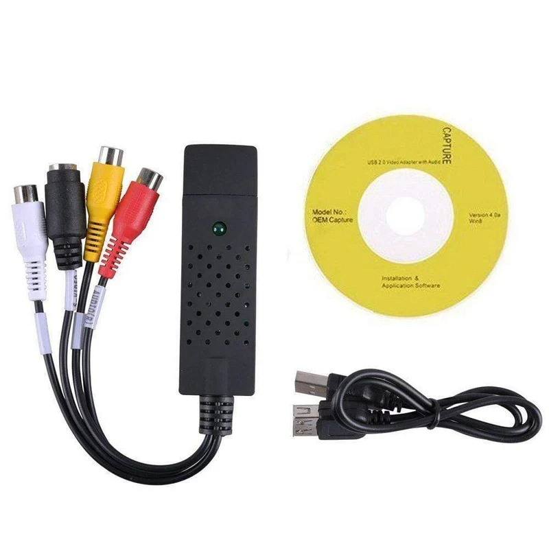 VHS zu Digital Converter USB 2.0 Video Converter Audio Capture Karte VHS Box VHS VCR TV zu Digital Converter Unterstützung Win 7/8/10