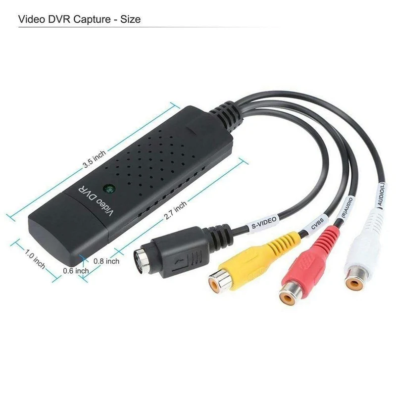VHS zu Digital Converter USB 2.0 Video Converter Audio Capture Karte VHS Box VHS VCR TV zu Digital Converter Unterstützung Win 7/8/10