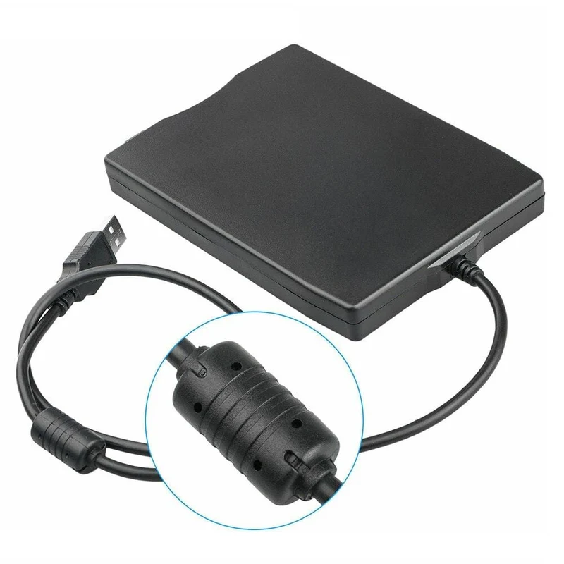 Tragbares 3.5-Zoll-USB-Diskettenlaufwerk für Mobilgeräte 1.44 MB externes Disketten-FDD für Laptop-Notebook-PC USB-Plug-and-Play-Verbindung