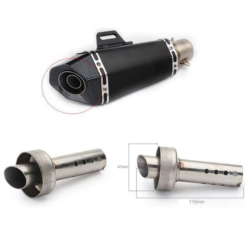 Universeller Front-Mid-End-Katalysator DB Killer für Motorrad-Schalldämpfer Schalldämpfer Noise Sound Eliminator