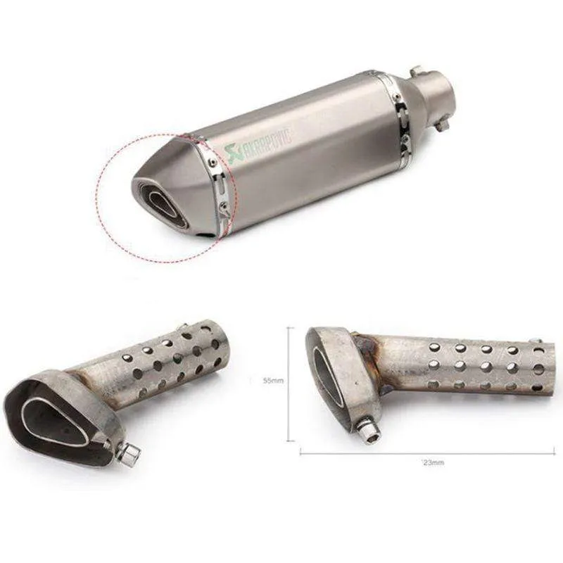 Universeller Front-Mid-End-Katalysator DB Killer für Motorrad-Schalldämpfer Schalldämpfer Noise Sound Eliminator