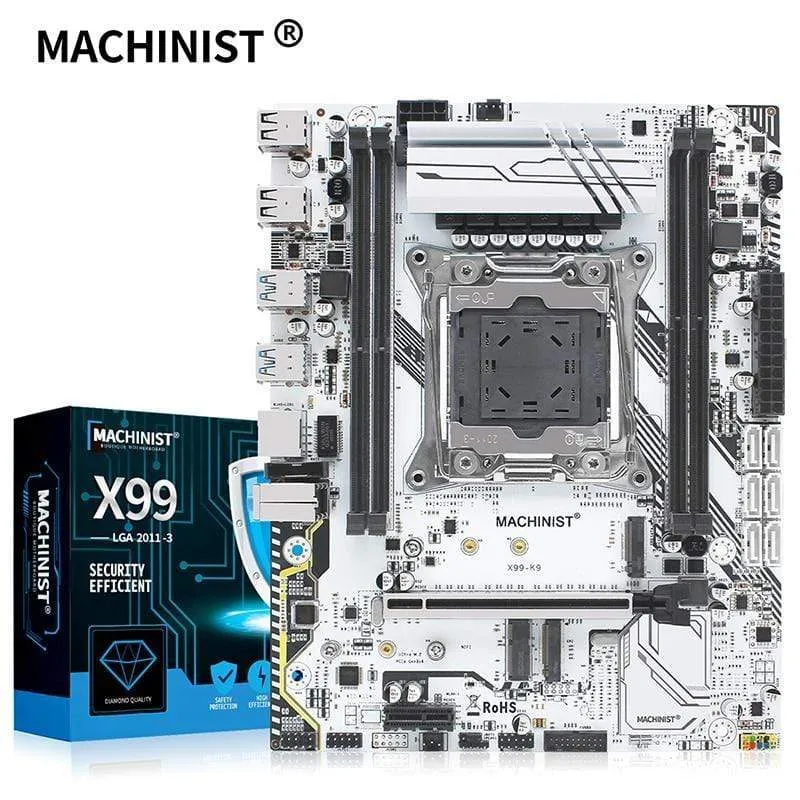 X99 Motherboard LGA 2011-3 unterstützt Intel Xeon E5 V3 & V4 Prozessor Vier Kanäle DDR4 RAM SATA/NVME M.2 Steckplatz X99-K9
