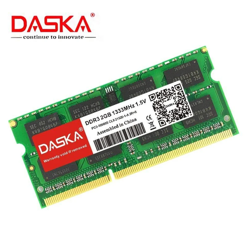 Laptop-RAM DDR3 2 GB 4 GB 1600/1333 MHz SO-DIMM DDR 3 Notebook-Speicher 204-Pin 1.5 V Lebenslange Garantie