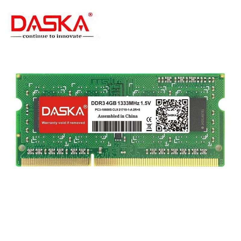Laptop-RAM DDR3 2 GB 4 GB 1600/1333 MHz SO-DIMM DDR 3 Notebook-Speicher 204-Pin 1.5 V Lebenslange Garantie
