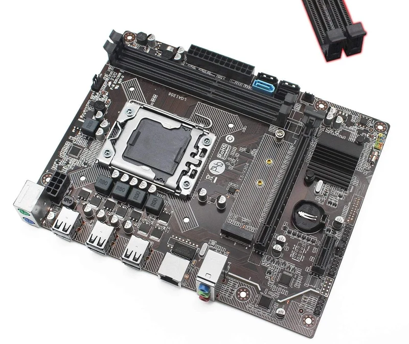 X79 LGA 1356 Desktop-Motherboard M.2 NVME unterstützt Dual Channel DDR3 REG ECC Server RAM und xeon E5 CPU Mainboard E5 V304