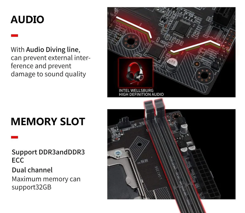 X79 LGA 1356 Desktop-Motherboard M.2 NVME unterstützt Dual Channel DDR3 REG ECC Server RAM und xeon E5 CPU Mainboard E5 V304