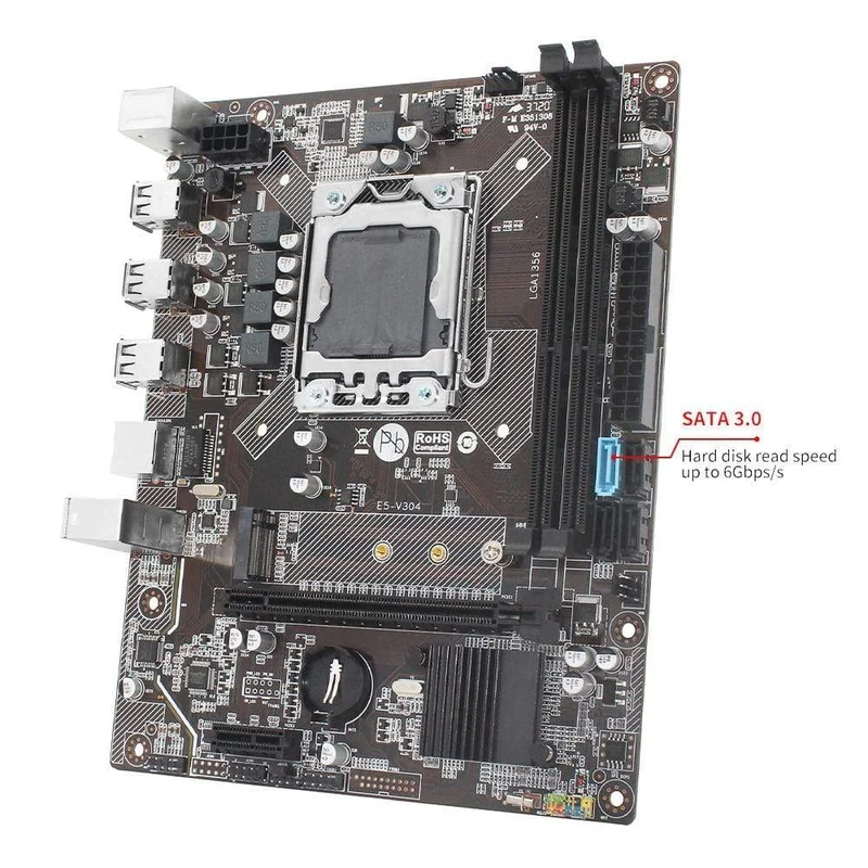 X79 LGA 1356 Desktop-Motherboard M.2 NVME unterstützt Dual Channel DDR3 REG ECC Server RAM und xeon E5 CPU Mainboard E5 V304