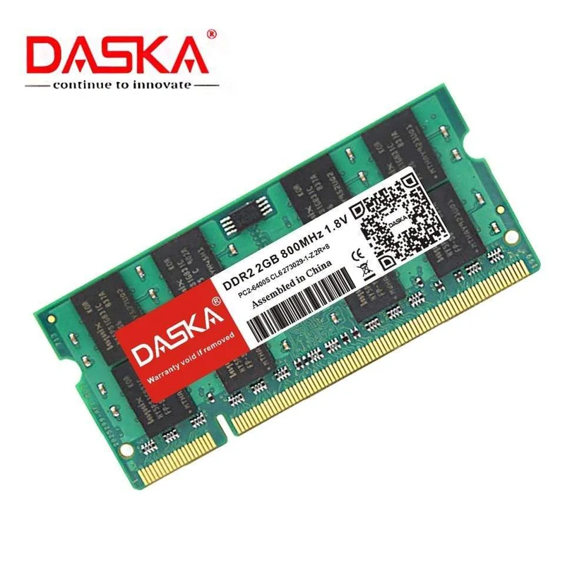 DDR2 2 GB 4 GB RAM Sodimm Laptop-Speicher PC2-5300/6400 800 667 MHz 200 Pin 1.8 V DDR 2 für Notebooks mit lebenslanger Garantie