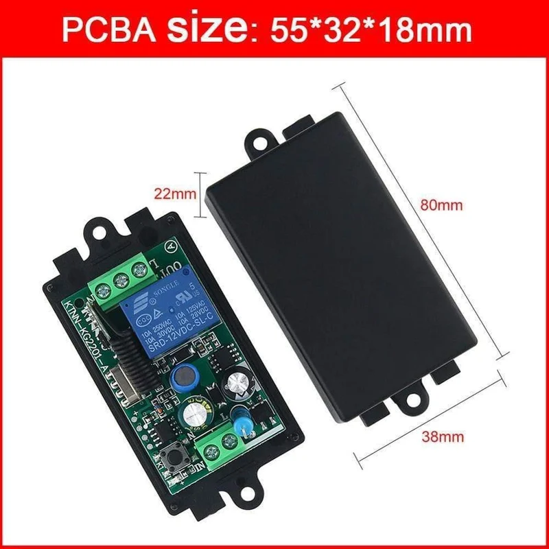KTNNKG 433MHz 220V Lampe Drahtloser Fernbedienungsschalter EIN / AUS AC110V Fernbedienung Empfänger Sender Für LED-Glühbirne DIY