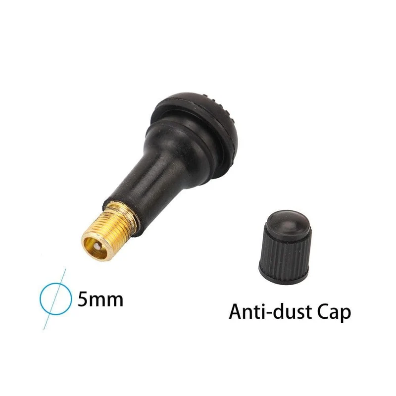 100 STÜCKE TR413 Snap-in Gummi Tubeless Reifen Ventilschäfte Reifen Ersatz Ventilkappe Abdeckung Kit für ATV Fahrrad Motorrad