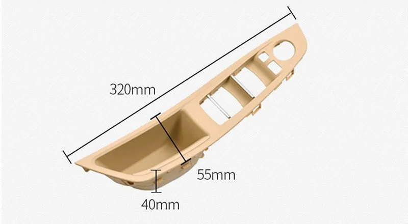 Auto-Styling Linkslenker LHD Für BMW 5er F10 F11 F18 520i Innenraum-Innentürgriffverkleidung Aufbewahrung der Verkleidung B.