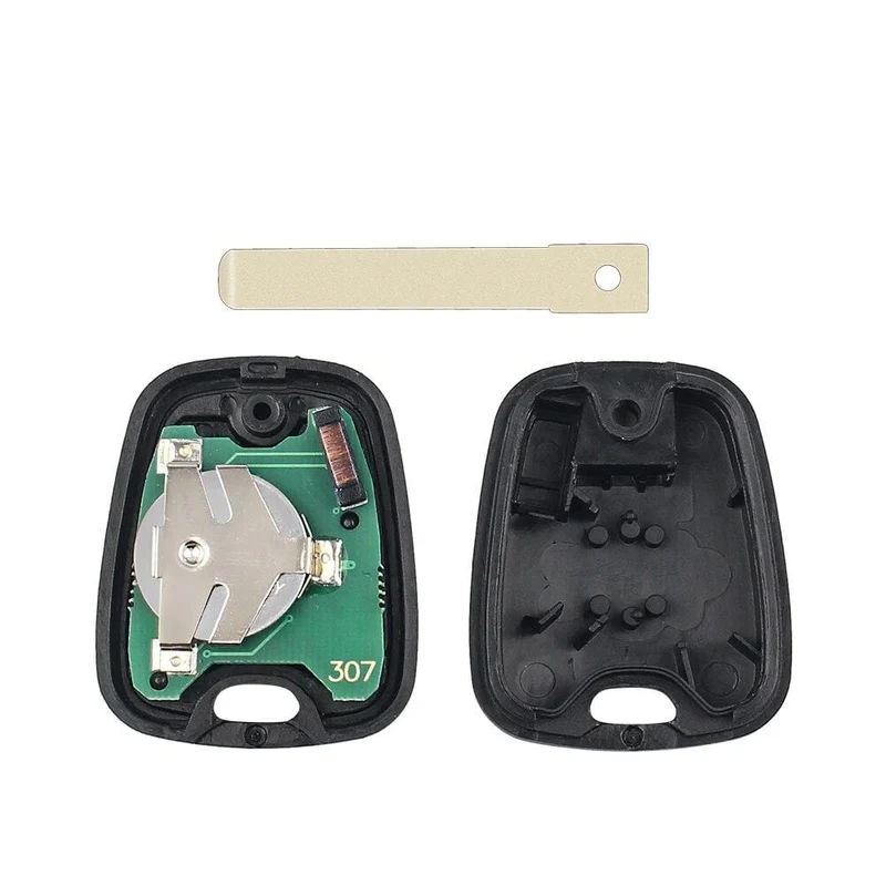 433 MHz Remote-Autoschlüssel schlüssellos 2 Tasten für Peugeot 307 Citroen C1 C3 Autoschlüssel VA2-Klinge mit ID46-Chip PCF7941-Schlüsselschale