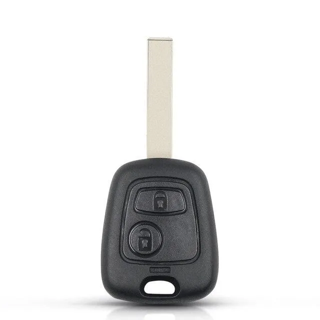 433 MHz Remote-Autoschlüssel schlüssellos 2 Tasten für Peugeot 307 Citroen C1 C3 Autoschlüssel VA2-Klinge mit ID46-Chip PCF7941-Schlüsselschale