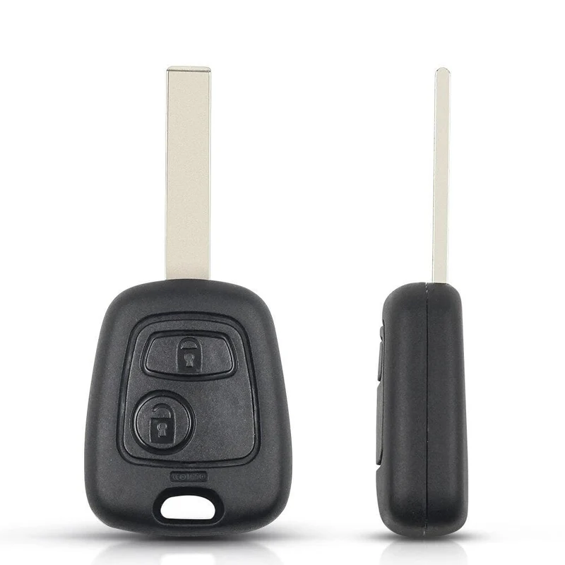 433 MHz Remote-Autoschlüssel schlüssellos 2 Tasten für Peugeot 307 Citroen C1 C3 Autoschlüssel VA2-Klinge mit ID46-Chip PCF7941-Schlüsselschale