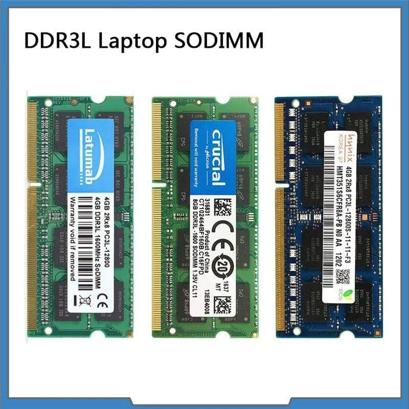 DDR3L RAM 4 GB 8 GB 1866 MHz 1600 MHz 1333 MHz 1066 MHz SODIMM RAM Notebook-Speicher 204 Pins 1.35 V Memoria DDR3 RAM-Speichermodul