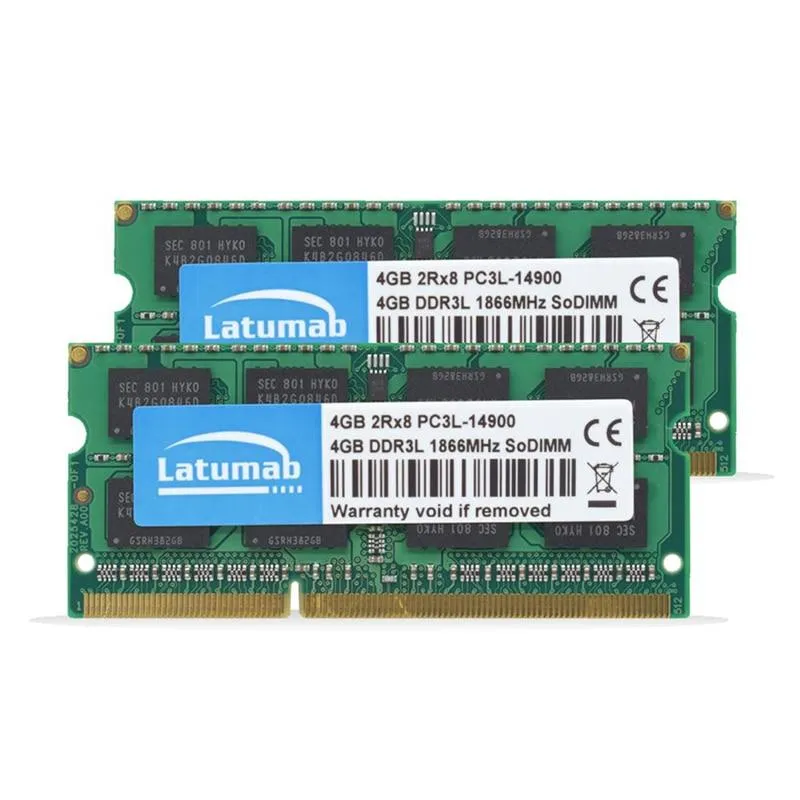 DDR3L RAM 4 GB 8 GB 1866 MHz 1600 MHz 1333 MHz 1066 MHz SODIMM RAM Notebook-Speicher 204 Pins 1.35 V Memoria DDR3 RAM-Speichermodul