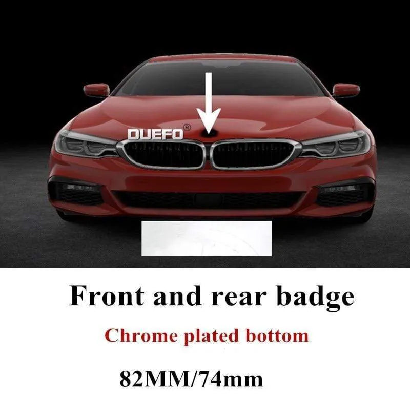 1pc 82mm / 74mm Auto Emblem Abzeichen Motorhaube vorne hinten Kofferraum Logo für E46 E39 E38 E90 E60 Z3 Z4 X3 X5 X6 P / N.51148132375