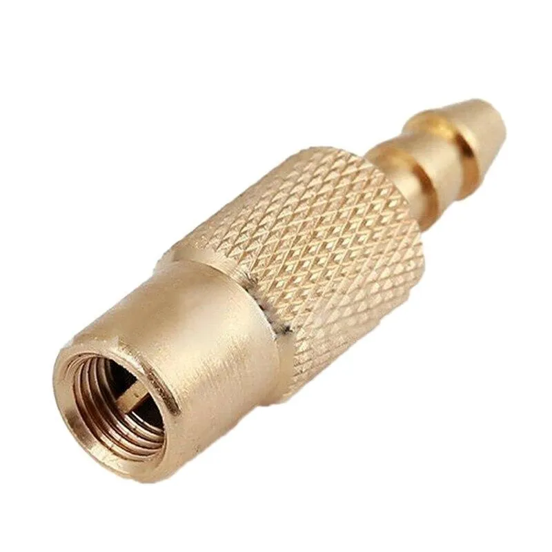1PC Auto Reifen Klemme Joint Stecker Adapter Auto 6mm Messing Reifen Ventil Joint Inflator Pumpe Ventil