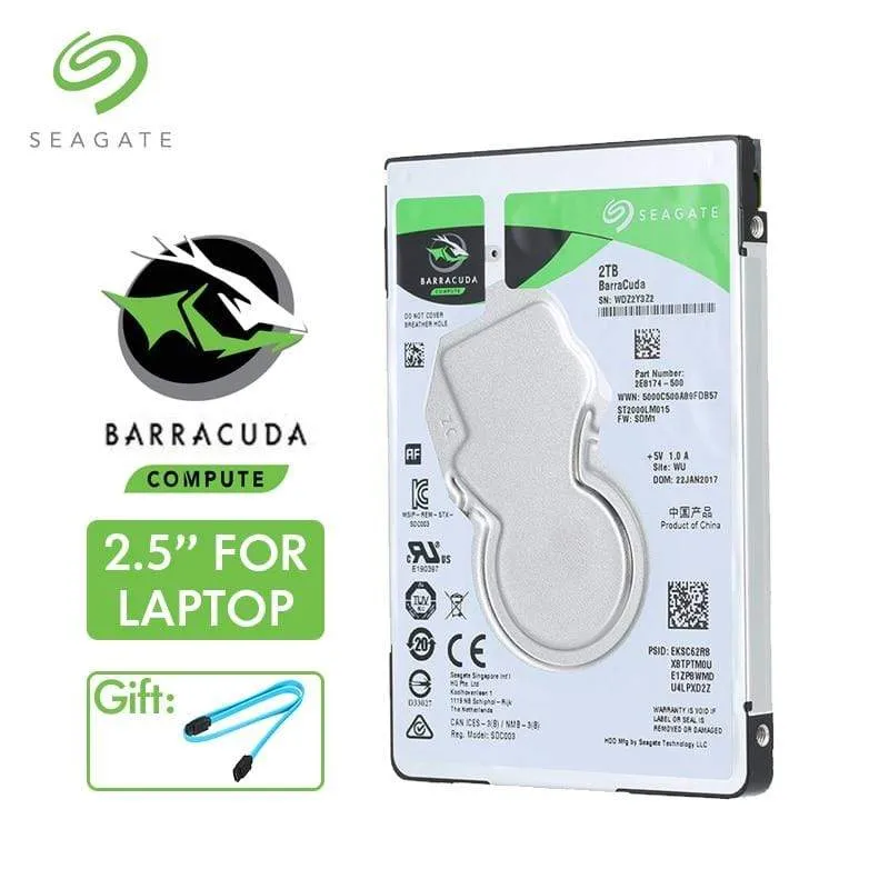 Seagate 2 TB 2.5 Zoll HDD 5400 U/min 128 MB Cache mobile Festplatte SATA 6 Gbit/s Laptop interne Festplatte 2 TB Festplatte