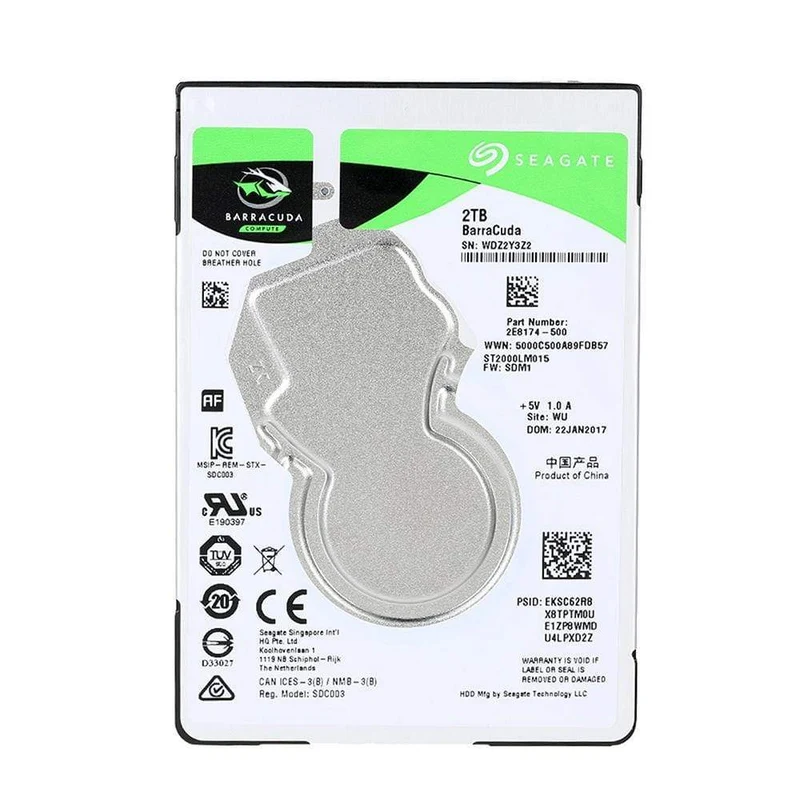 Seagate 2 TB 2.5 Zoll HDD 5400 U/min 128 MB Cache mobile Festplatte SATA 6 Gbit/s Laptop interne Festplatte 2 TB Festplatte