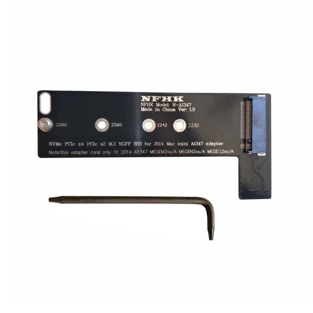 A1347 64 GB 128 GB 256 GB 512 GB 1 TB NVMe M.2 NGFF PCIe SSD für Ende 2014 Mac Mini MEGEN2 MEGEM2 MEGEQ2 Adapterkarten-Konvertierungsadapter