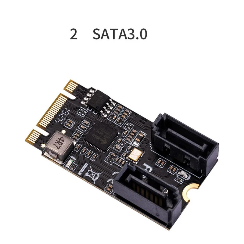 XT-XINTE 2 Port SATA III 6 gb/s M.2 21x41mm M Key und B Key Controller Adapter Karte SATA 6G Intern