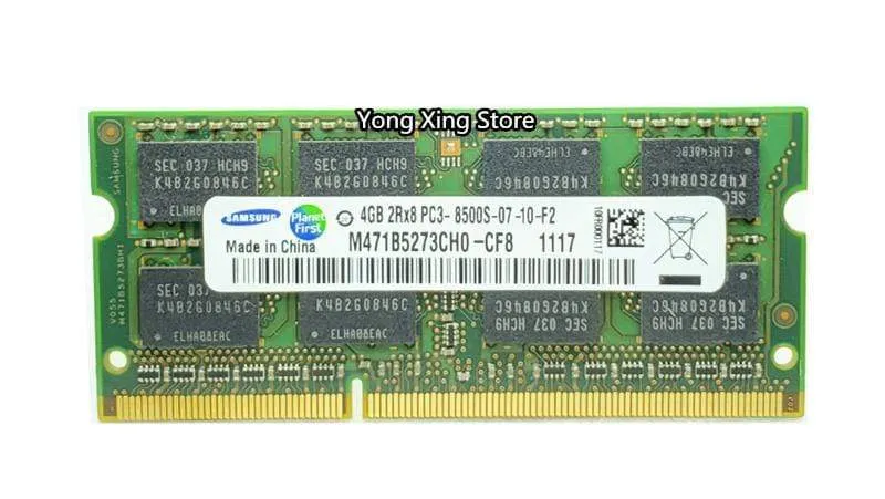 Samsung DDR3 4 GB 1066 MHz Laptop-Speicher PC3-8500S Notebook-RAM 8500 4G SODIMM