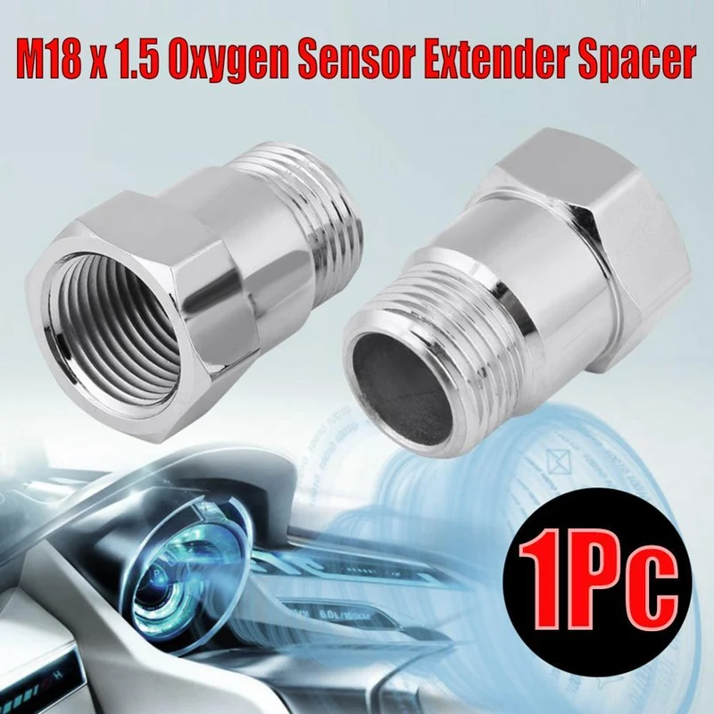 1Pc Auto Sauerstoff O2 Sensor Adapter Sensor Spacer Isolator M18 * 1.5 Extender Adapter Check Engine Licht Eliminator