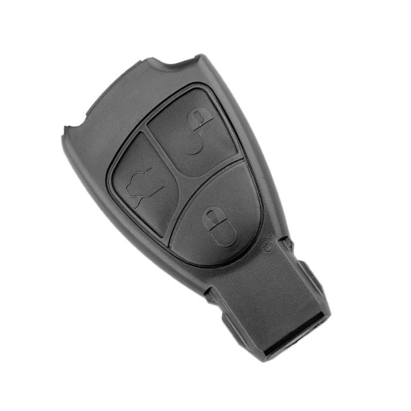 Auto-Fernschlüsselgehäuse, ABS, 3 Tasten, Schlüsseletui, Ersatz für Mercedes Benz W203 W211 W204, Schwarz