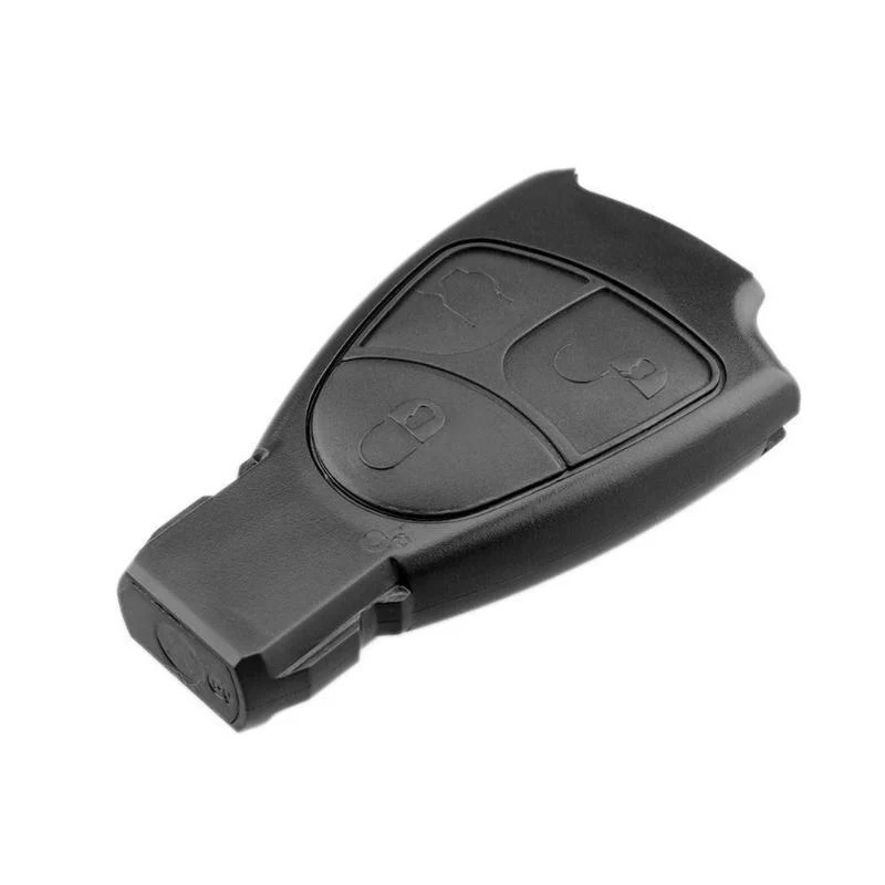 Auto-Fernschlüsselgehäuse, ABS, 3 Tasten, Schlüsseletui, Ersatz für Mercedes Benz W203 W211 W204, Schwarz
