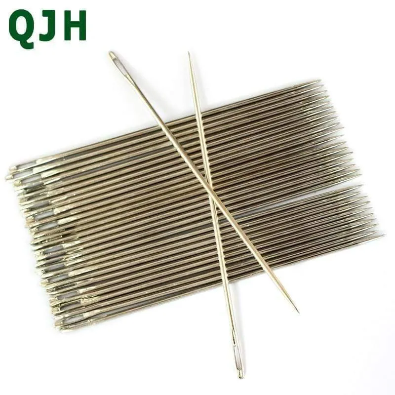 12 Stück 4 Größen Handstiche Edelstahl Sticknadel Handarbeit Stricknadeln Kunsthandwerk Nähwerkzeuge 4" 5" 6" 7"