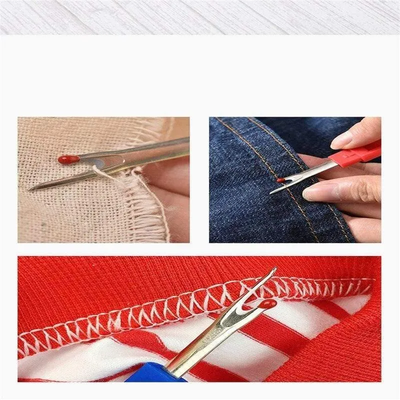 MIUSIE Plasitc Griff Fadenschneider Naht Ripper Stich Unpicker Needle Art Nähen DIY Griff Handwerk Stickwerkzeug Nähen Ripper