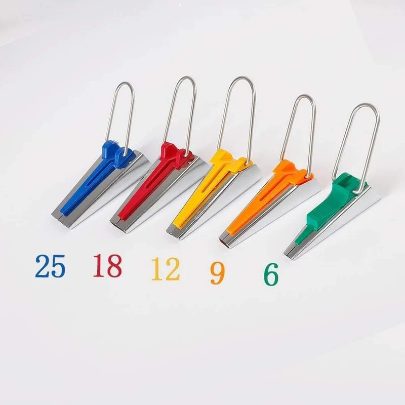 6,9, 12,18,25, 5, XNUMX, XNUMX MM Home Kunst Handwerk Nähen Werkzeuge Zubehör Werkzeug Sets Patchwork Schrägband Maker Cutter Curl XNUMX größen Set
