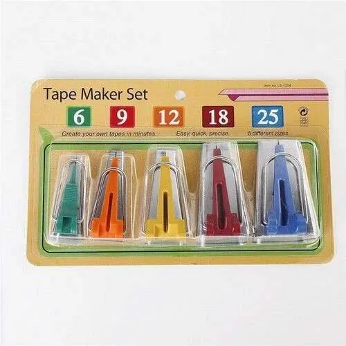 6,9, 12,18,25, 5, XNUMX, XNUMX MM Home Kunst Handwerk Nähen Werkzeuge Zubehör Werkzeug Sets Patchwork Schrägband Maker Cutter Curl XNUMX größen Set