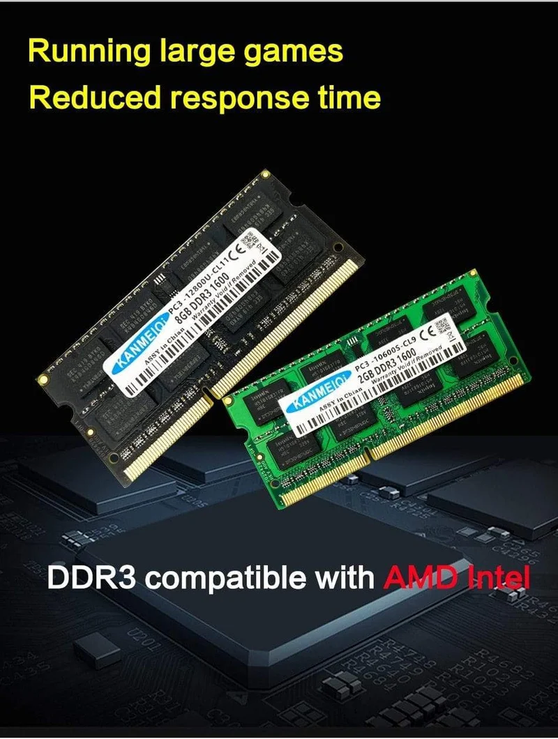 DDR3 4 GB Ram Laptop 8 GB 1333 MHz 1600 MHz Speicher Notebook-Modul PC3L-12800 SO-DIMM Neu 2 GB 1.35 V 204PIN alle