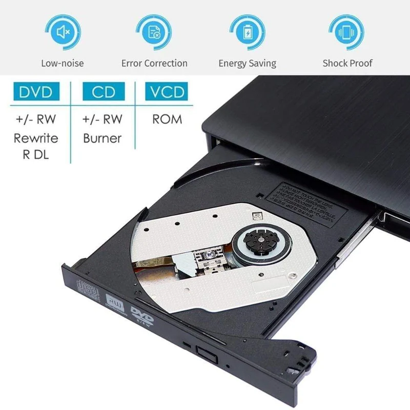 DVD-CD-Player USB 3.0 O DVD-Recorder Optische Laufwerke Für Laptop PC DVD-Brenner Schlank Externer DVD RW CD-Brenner Laufwerk Brenner Reader