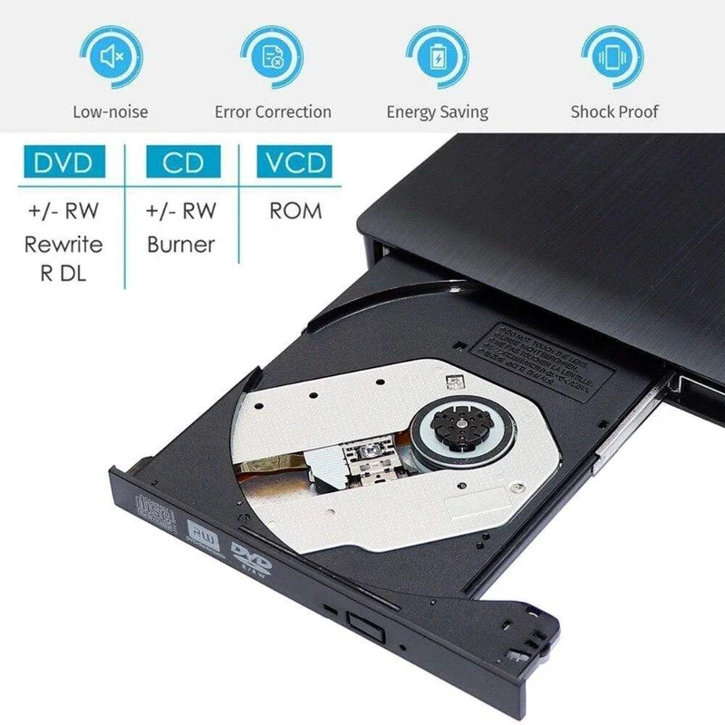 DVD-CD-Player USB 3.0 O DVD-Recorder Optische Laufwerke Für Laptop PC DVD-Brenner Schlank Externer DVD RW CD-Brenner Laufwerk Brenner Reader