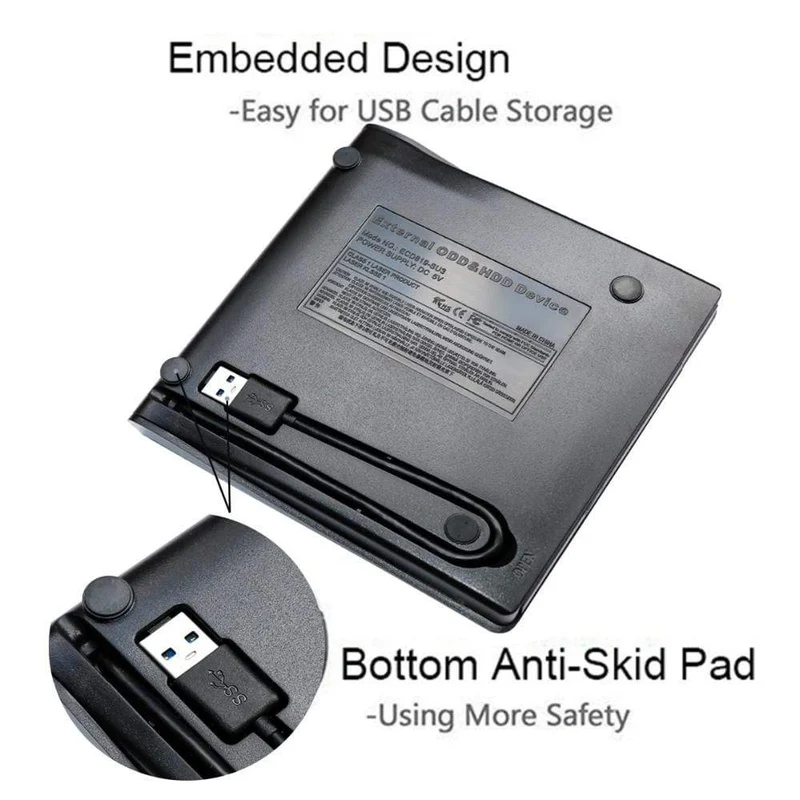 DVD-CD-Player USB 3.0 O DVD-Recorder Optische Laufwerke Für Laptop PC DVD-Brenner Schlank Externer DVD RW CD-Brenner Laufwerk Brenner Reader