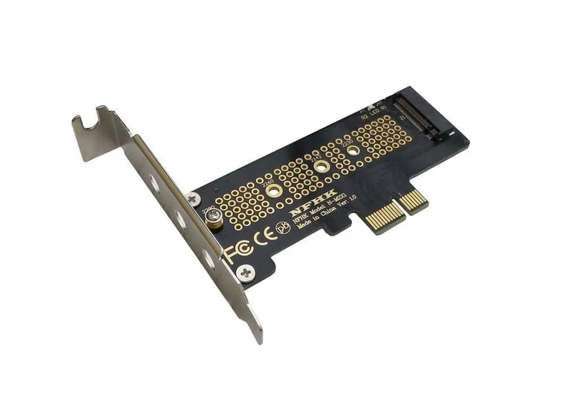 NVMe PCIe M.2 NGFF SSD zu PCIe x1 Adapterkarte PCIe x1 zu M.2 Karte mit Halterung