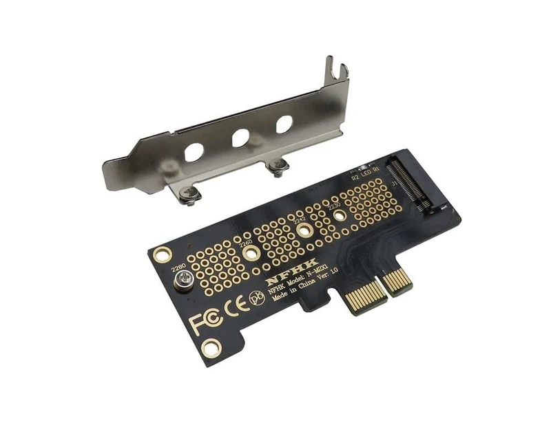 NVMe PCIe M.2 NGFF SSD zu PCIe x1 Adapterkarte PCIe x1 zu M.2 Karte mit Halterung