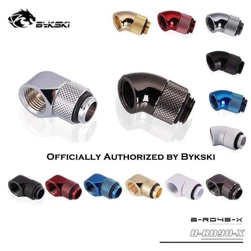 Diamond B-RD90-X/B-RD45-X 45/90 Grad Innen-Außengewinde Drehbares Winkelstück für PC-Wasserkühlung G1/4