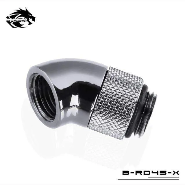 Diamond B-RD90-X/B-RD45-X 45/90 Grad Innen-Außengewinde Drehbares Winkelstück für PC-Wasserkühlung G1/4