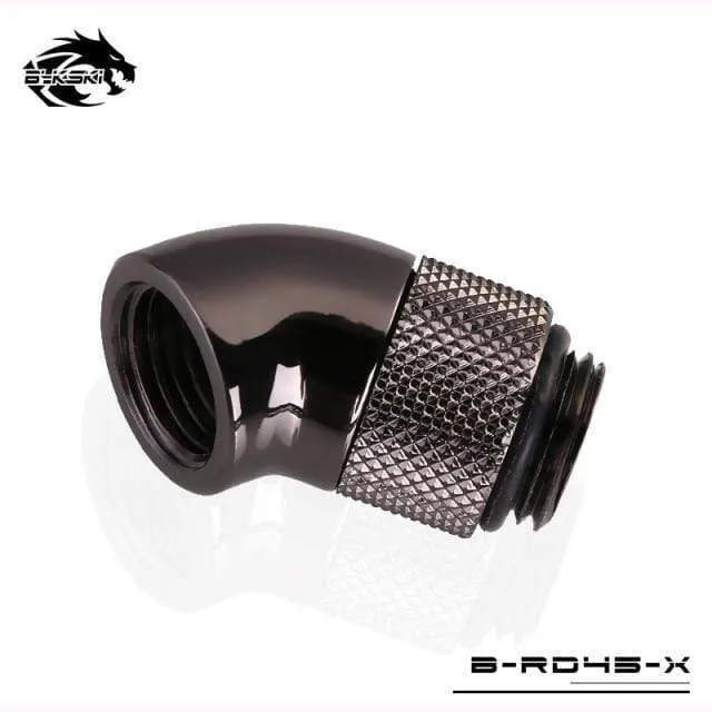 Diamond B-RD90-X/B-RD45-X 45/90 Grad Innen-Außengewinde Drehbares Winkelstück für PC-Wasserkühlung G1/4