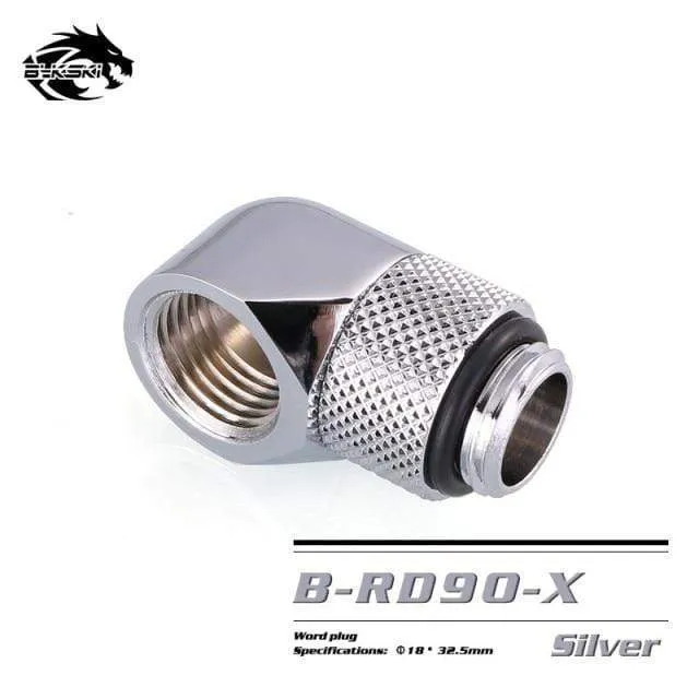 Diamond B-RD90-X/B-RD45-X 45/90 Grad Innen-Außengewinde Drehbares Winkelstück für PC-Wasserkühlung G1/4