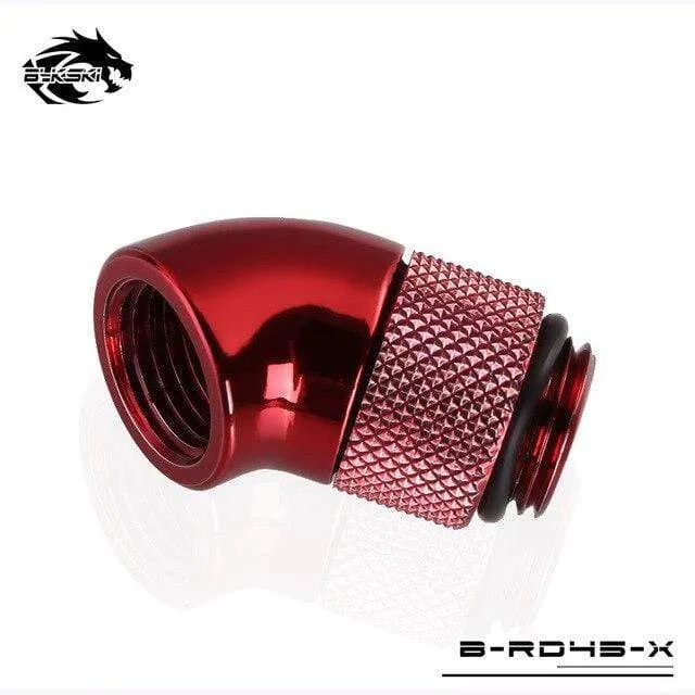 Diamond B-RD90-X/B-RD45-X 45/90 Grad Innen-Außengewinde Drehbares Winkelstück für PC-Wasserkühlung G1/4