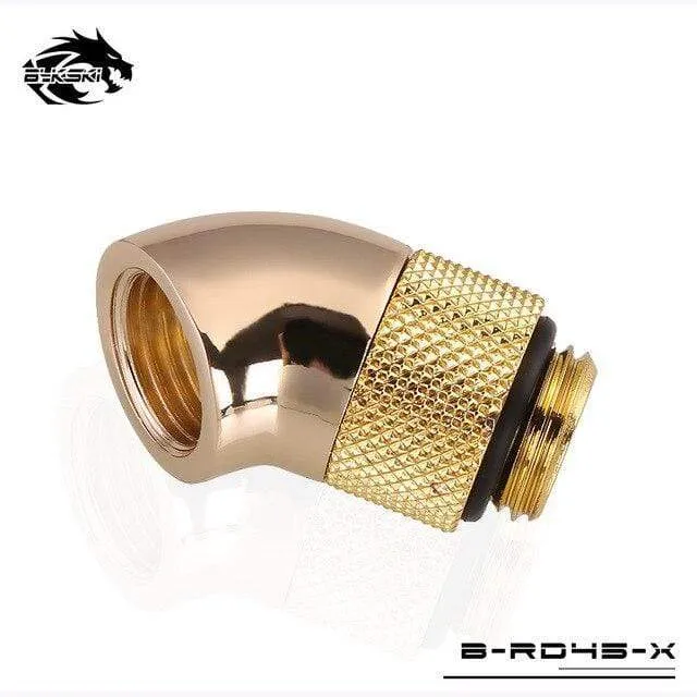Diamond B-RD90-X/B-RD45-X 45/90 Grad Innen-Außengewinde Drehbares Winkelstück für PC-Wasserkühlung G1/4