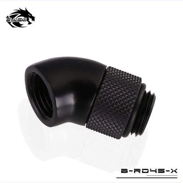 Diamond B-RD90-X/B-RD45-X 45/90 Grad Innen-Außengewinde Drehbares Winkelstück für PC-Wasserkühlung G1/4