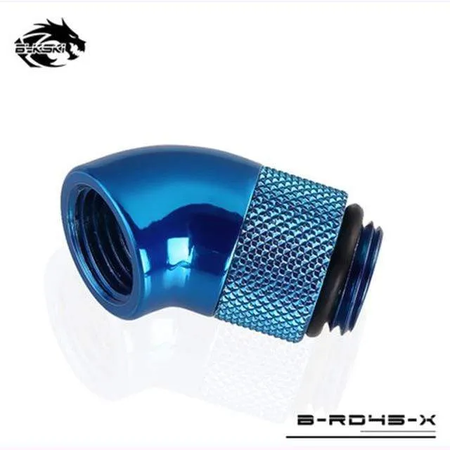 Diamond B-RD90-X/B-RD45-X 45/90 Grad Innen-Außengewinde Drehbares Winkelstück für PC-Wasserkühlung G1/4