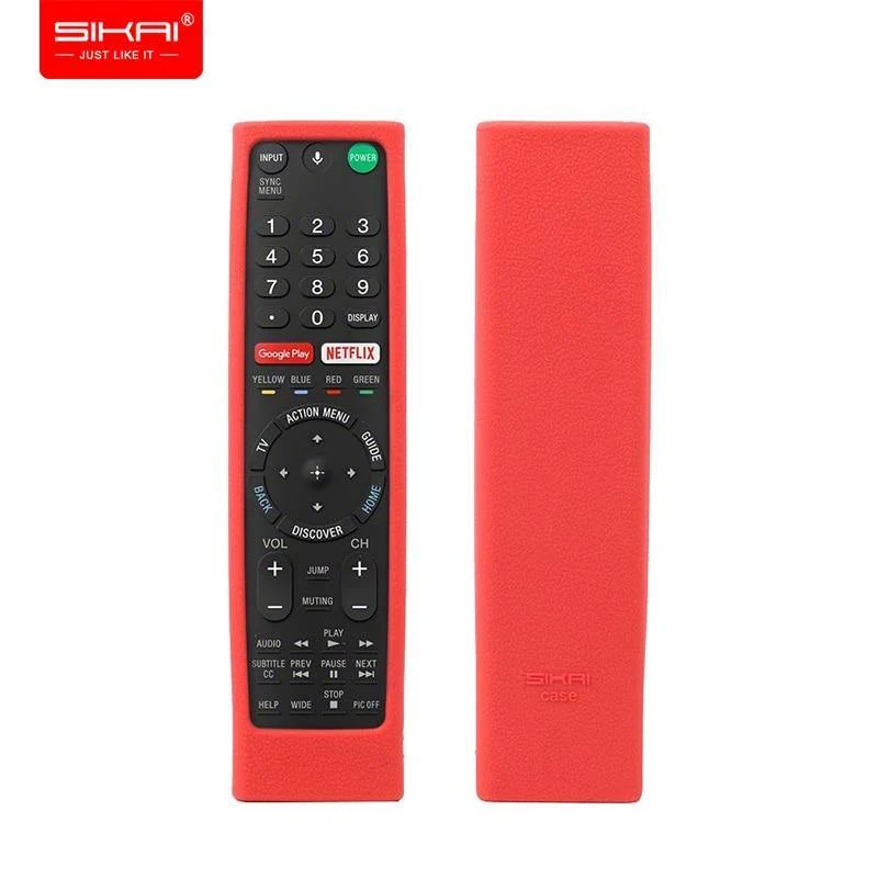 Fernbedienungsabdeckungen für Sony RMF-TX300U RMT-TX200U RMT-TX102U RMF-TX200U SIKAI Stoßfeste Silikonhüllen Waschbar Rot
